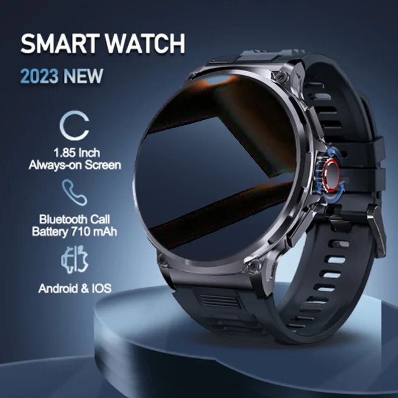 

2023 New Bluetooth Call smartwatch 1.85 "360*360AMOLED full screen Touch IP68 waterproof Sports Men's Smartwatch for Android IOS