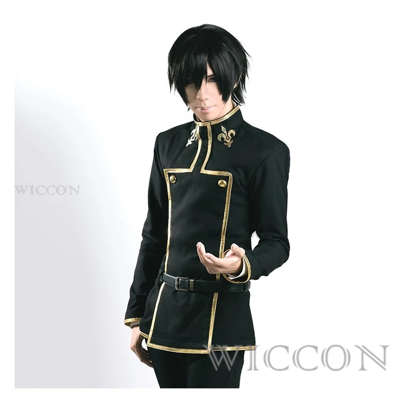 Code Geass Zero Lelouch Cosplay Costume DK Lamperouge Costume Lelouch of the Rebellion Black Suit Anime Cosplay school Uniforms
Code Geass Zero Lelouch Cosplay Costume DK Lamperouge Costume Lelouch of the Rebellion Black Suit Anime Cosplay school Uniforms