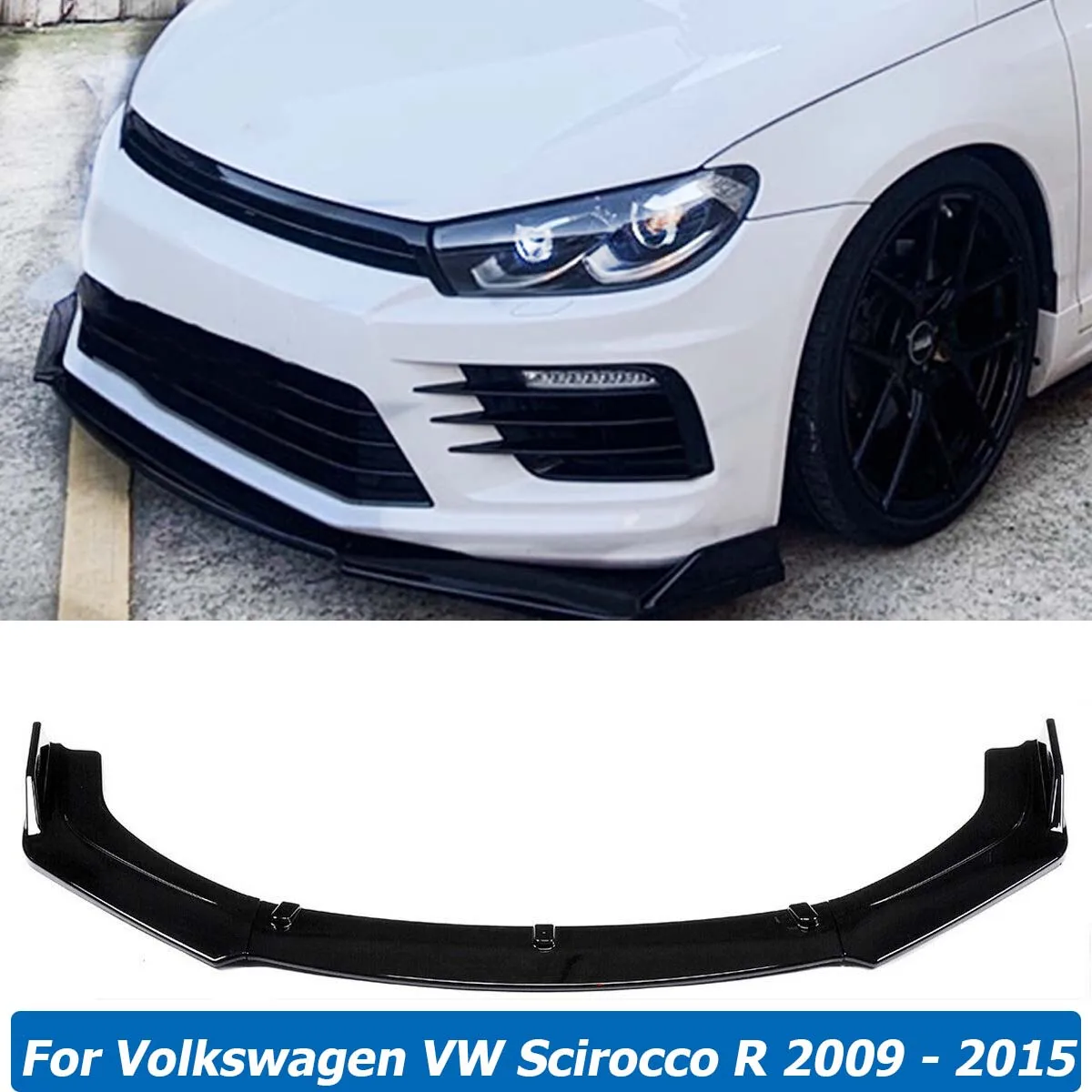 3PCS/SET Front Bumper Lip Spoiler For VW Scirocco R 2009 - 2015 Side Splitter Diffuser Cover Body Kit Deflector Car Accessories
3PCS/SET Front Bumper Lip Spoiler For VW Scirocco R 2009 - 2015 Side Splitter Diffuser Cover Body Kit Deflector Car Accessories