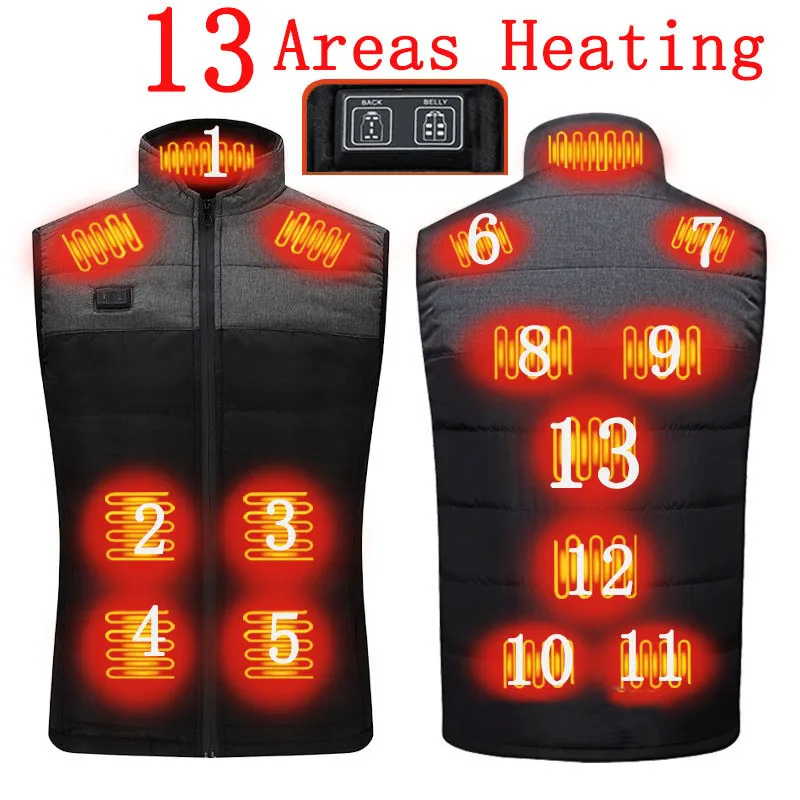 Heated Jacket Men&Women USB Infrared 11 Heating Areas Vest Jacket Winter Electric Heated Vest Waistcoat For Sports Hiking S-5XL
Heated Jacket Men&Women USB Infrared 11 Heating Areas Vest Jacket Winter Electric Heated Vest Waistcoat For Sports Hiking S-5XL