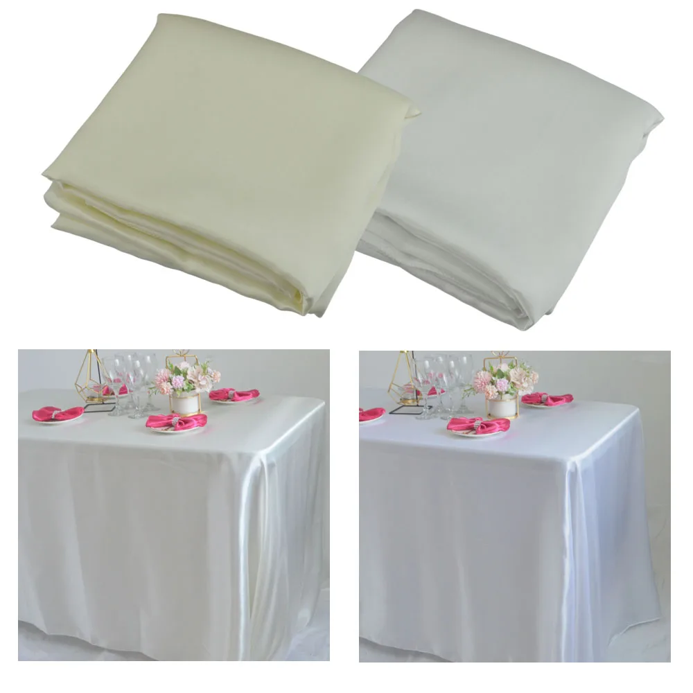 145x180cm Rectangle Satin Tablecloth Overlays Wedding Marriage Party Decoration Restaurant Dining/Coffee Christmas Table Cloth 2 Mallzona Sbe622ba3301f4363bca9ba89fbd0676eL 145x180cm Rectangle Satin Tablecloth Overlays Wedding Marriage Party Decoration Restaurant Dining/Coffee Christmas Table Cloth Mallzona