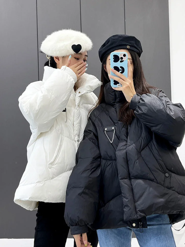 Куртка карамельных цветов, короткое пальто, новинка 2023, Женская Корейская парка с наполнителем из белого утиного пуха, Повседневная теплая верхняя одежда
Куртка карамельных цветов, короткое пальто, новинка 2023, Женская Корейская парка с наполнителем из белого утиного пуха, Повседневная теплая верхняя одежда