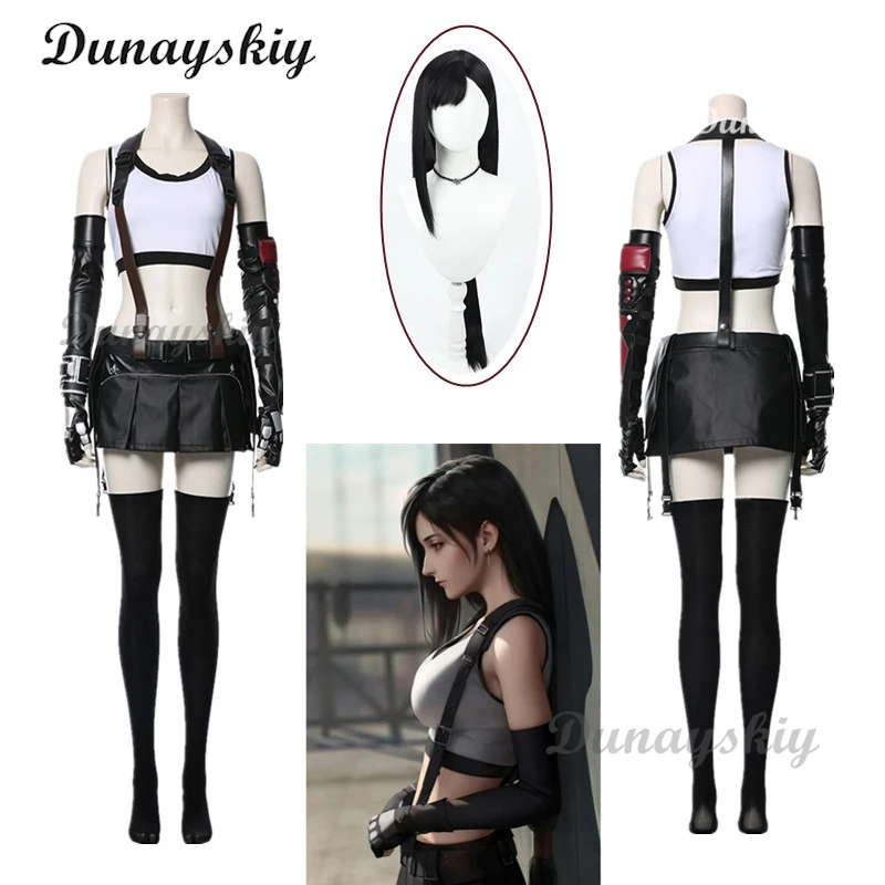 Final Fantasy 7 Remake Tifa Lockhart Cosplay Costume Uniform for Women Girls Tops Shirt Skirt Full Set Anime Wig Halloween Suit
Final Fantasy 7 Remake Tifa Lockhart Cosplay Costume Uniform for Women Girls Tops Shirt Skirt Full Set Anime Wig Halloween Suit