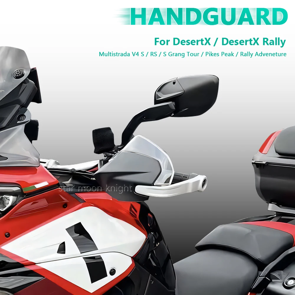 

Handguard Extensions Windshield Hand Guards Sliders For Ducati DesertX Rally V4S V4 S Grand Tour Pikes Peak RS Rally Adventure