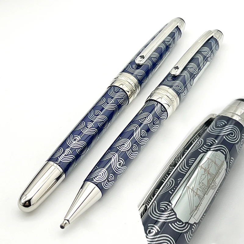 

145 MB Rollerball Ballpoint Pen Limited Edition Metal Series 80 Days Around The World With Serial Number