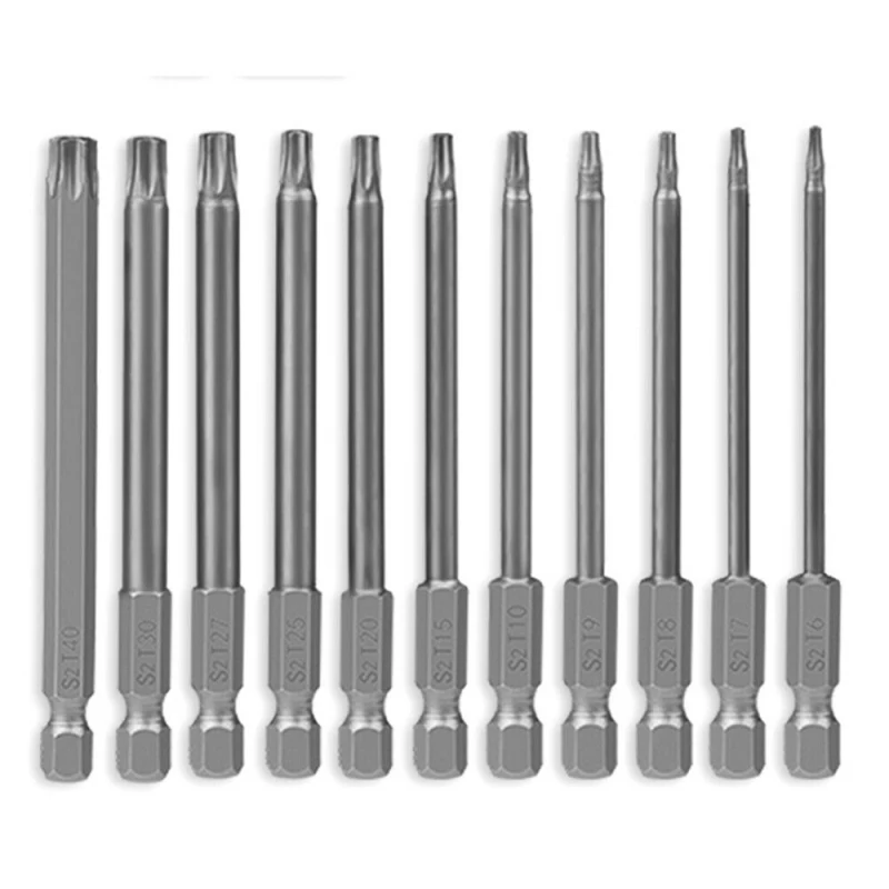 

Security Bit Set Tamper Proof Screwdriver Drill Bit Screw Driver Bits Torx Flat Head 1/4" Hex Driver Bits