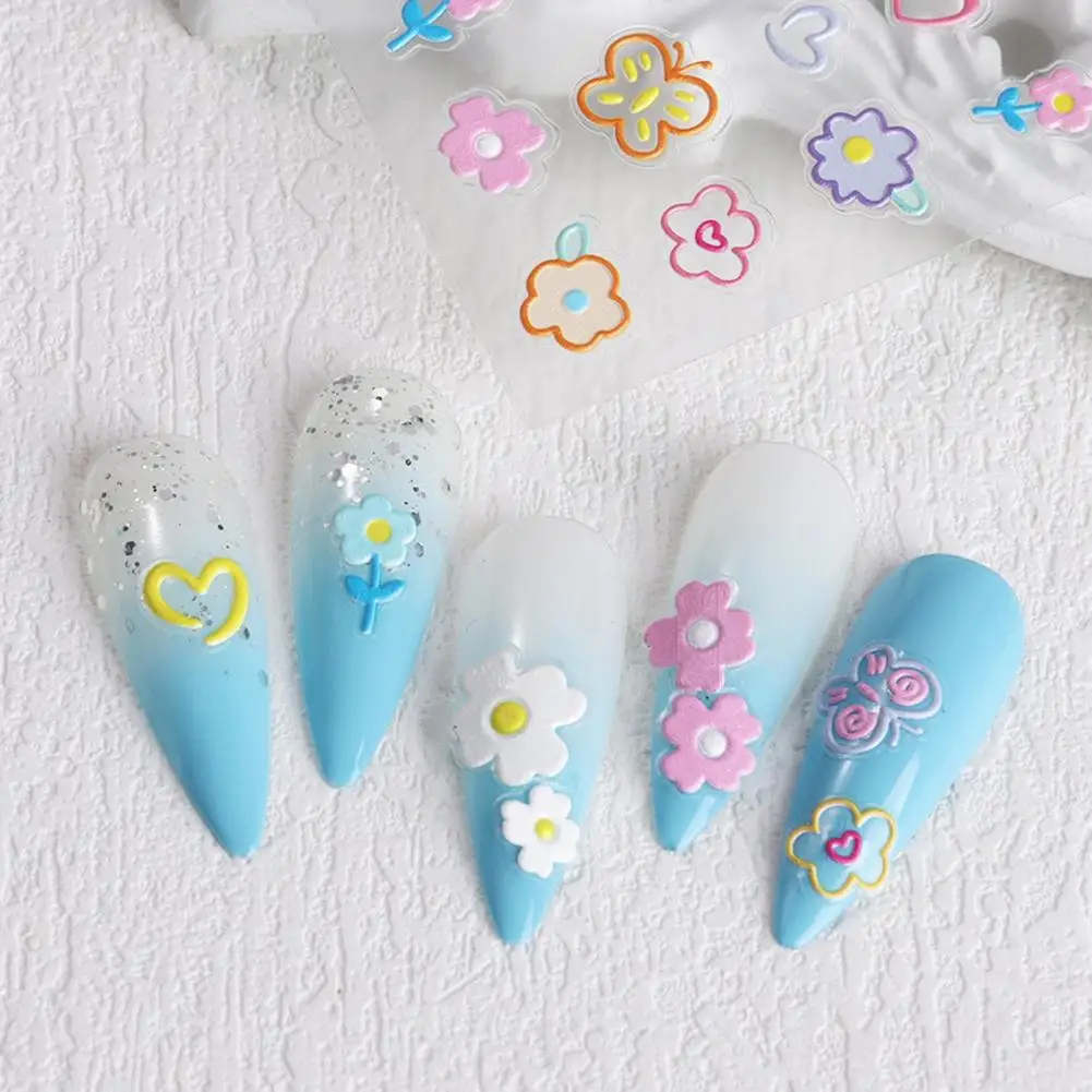 Nail Art Supplies Embossed Relief Nail Stickers 5d Graffiti Flowers Thin Three-dimensional Transform Nails Art Decal with Small
Nail Art Supplies Embossed Relief Nail Stickers 5d Graffiti Flowers Thin Three-dimensional Transform Nails Art Decal with Small