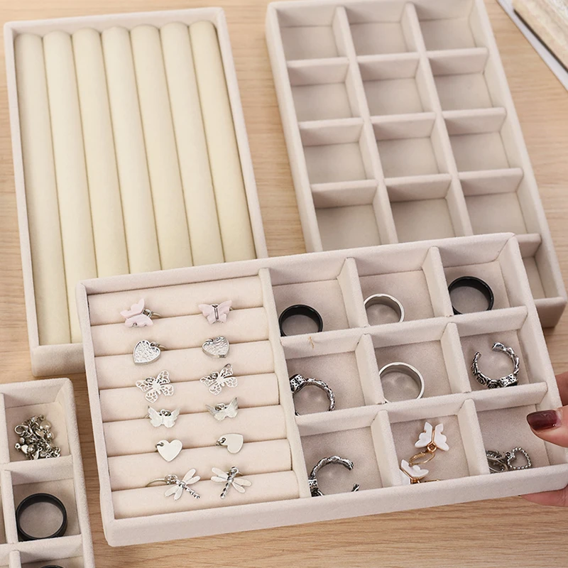 Hot Sale Velvet Jewelry Display Tray Case Stackable Exquisite Jewellery Storage Holder Boxes Portable Ring Earring Organizer Box
Hot Sale Velvet Jewelry Display Tray Case Stackable Exquisite Jewellery Storage Holder Boxes Portable Ring Earring Organizer Box