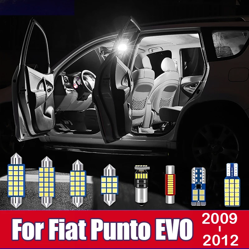 For Fiat Punto EVO 2009 2010 2011 2012 11pcs Car LED Bulb Interior Dome Reading Lamp Door Vanity Mirror Trunk Lights Accessories 
For Fiat Punto EVO 2009 2010 2011 2012 11pcs Car LED Bulb Interior Dome Reading Lamp Door Vanity Mirror Trunk Lights Accessories