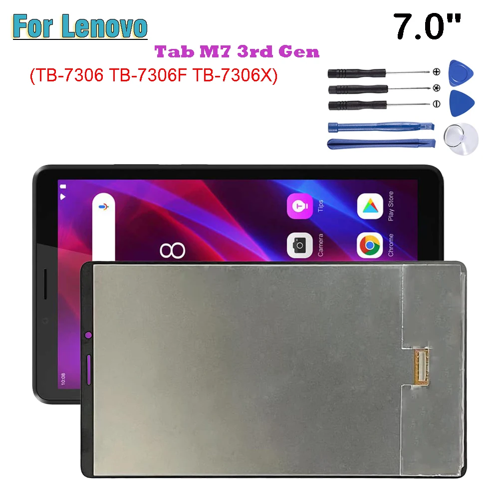 

7.0" Original For Lenovo Tab M7 3rd Gen TB-7306 TB-7306F TB-7306X 7306 7306F LCD Display Touch Screen Digitizer Glass Assembly