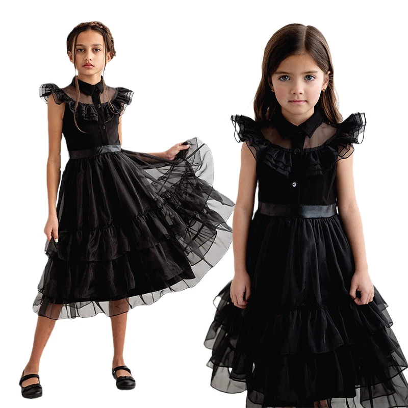 Женский костюм для косплея Fantasia Wandinha, костюм для вечеринки в стиле дня Хэллоуина, готический наряд для детей, 2023
Женский костюм для косплея Fantasia Wandinha, костюм для вечеринки в стиле дня Хэллоуина, готический наряд для детей, 2023