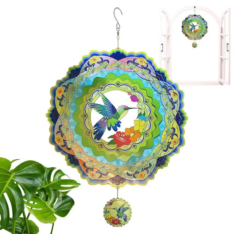 Hummingbird Wind Chimes 3D Wind Spinner For Indoor Outdoor Waterproof Decoration Ornament For Yard Garden Trees Balconies Patio
Hummingbird Wind Chimes 3D Wind Spinner For Indoor Outdoor Waterproof Decoration Ornament For Yard Garden Trees Balconies Patio