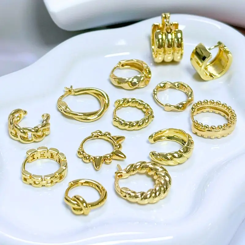 925 sterling silver ear needle multi-ring earrings buckle full of diamonds hoop earrings gold earrings for women fashion jewelry 1 Mallzona Sbe693f61180844f2bec292fb889747a0D 925 sterling silver ear needle multi-ring earrings buckle full of diamonds hoop earrings gold earrings for women fashion jewelry Mallzona