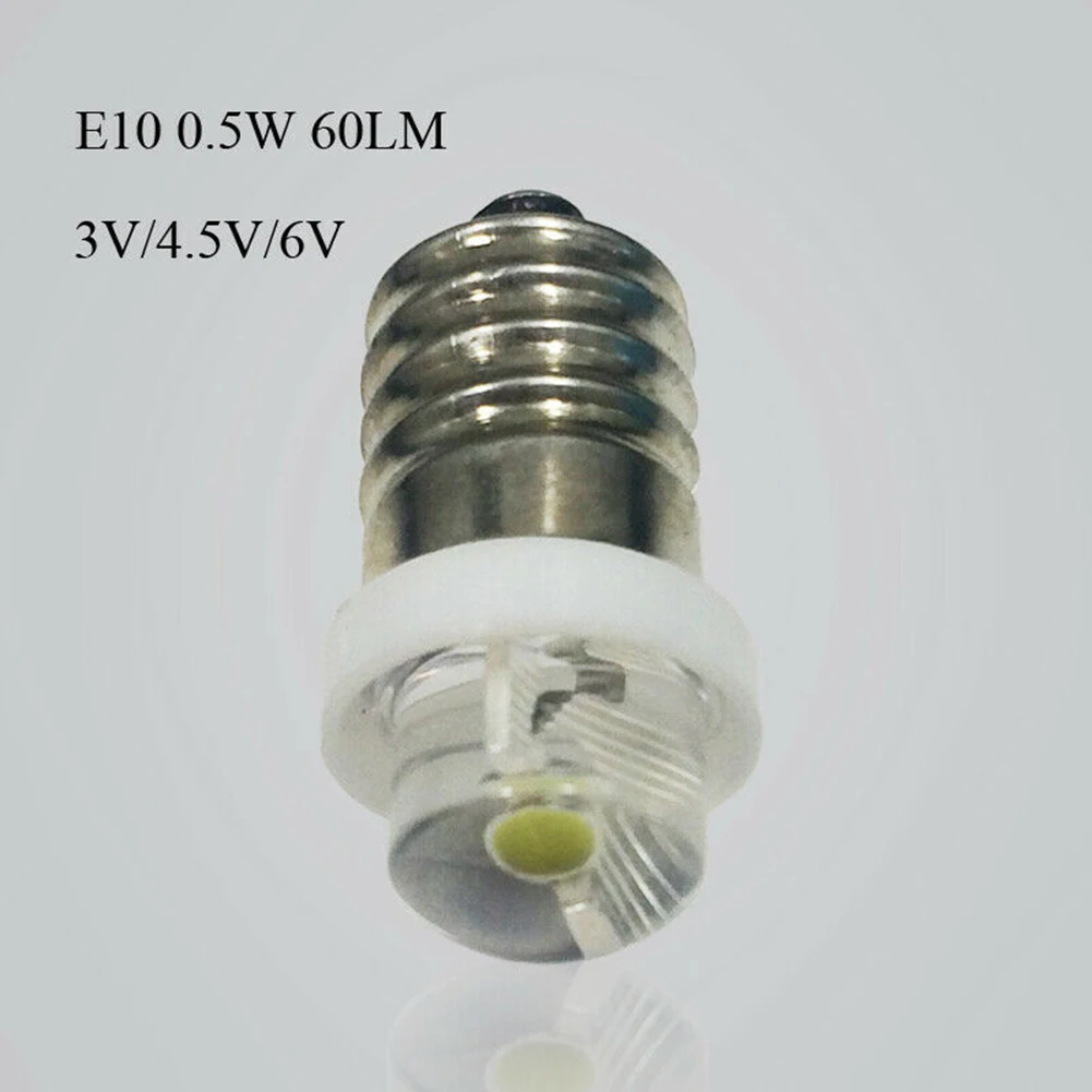 Flashlight Light Bulb 6000K Accessories 0.5W 3/4.5/6V E10 Grass+Metal Lantern Torch Silver Durable Flashlight Replacement
Flashlight Light Bulb 6000K Accessories 0.5W 3/4.5/6V E10 Grass+Metal Lantern Torch Silver Durable Flashlight Replacement