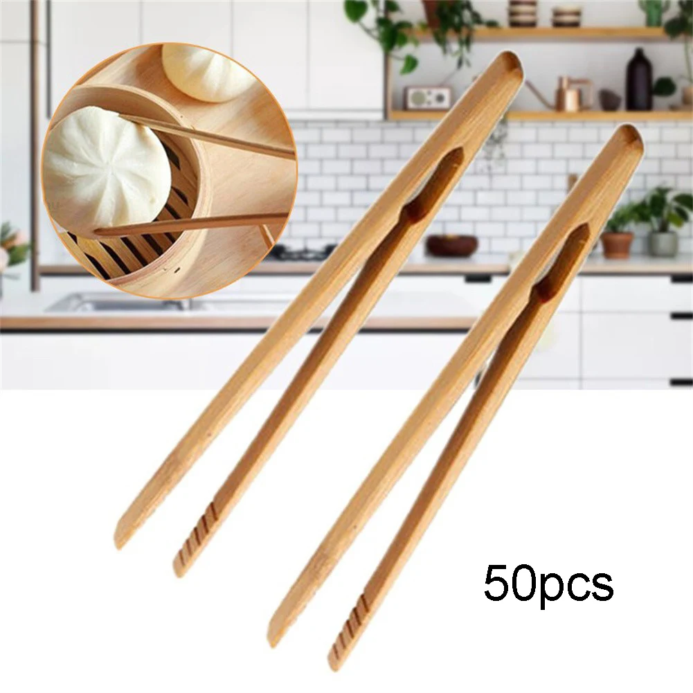 50Pcs 18cm Bamboo Tea Clips Bamboo Wood Wooden Food Toast Salad Tongs Toaster Bacon Sugar Ice Tea Tong Use For Breakfast & Bread
50Pcs 18cm Bamboo Tea Clips Bamboo Wood Wooden Food Toast Salad Tongs Toaster Bacon Sugar Ice Tea Tong Use For Breakfast & Bread