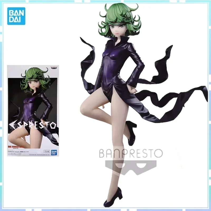 

Bandai Original Espresto One Punch Man Terrible Tornado Tatsumaki PVC Action Figure Collectible Model Toys