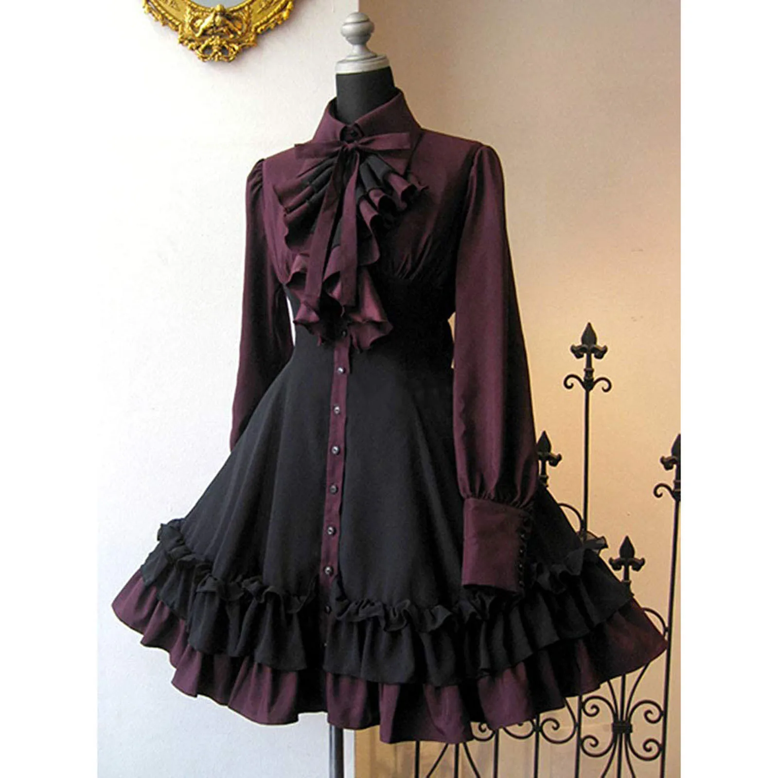 Women's Dress Retro Style Solid Color Trumpet Sleeve Long Dress Tunic Costume Mens Tunic Hooded Robe Cosplay Top
Women's Dress Retro Style Solid Color Trumpet Sleeve Long Dress Tunic Costume Mens Tunic Hooded Robe Cosplay Top