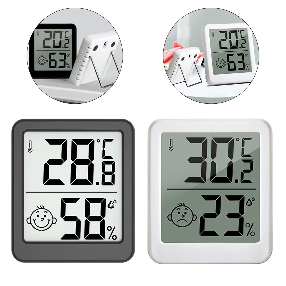 Digital Temperature Hygrometer High Precision LCD Digital Thermometer With Metal Stand Portable Home Supplies White Black
Digital Temperature Hygrometer High Precision LCD Digital Thermometer With Metal Stand Portable Home Supplies White Black