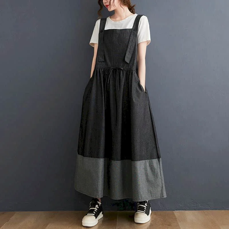 Women Dresses Denim Vintage Oversized A-line Loose Korean Style Sleeveless Waisted Casual Mid-Calf Slip Dress for Women Clothing
Women Dresses Denim Vintage Oversized A-line Loose Korean Style Sleeveless Waisted Casual Mid-Calf Slip Dress for Women Clothing