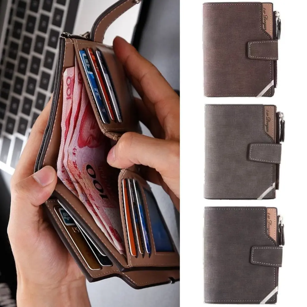 Waterproof Men's Zip Wallet With Snapper Multi-position Male Leather Purse Leisure Simple Male Coin Pocket Card Holder 
Waterproof Men's Zip Wallet With Snapper Multi-position Male Leather Purse Leisure Simple Male Coin Pocket Card Holder