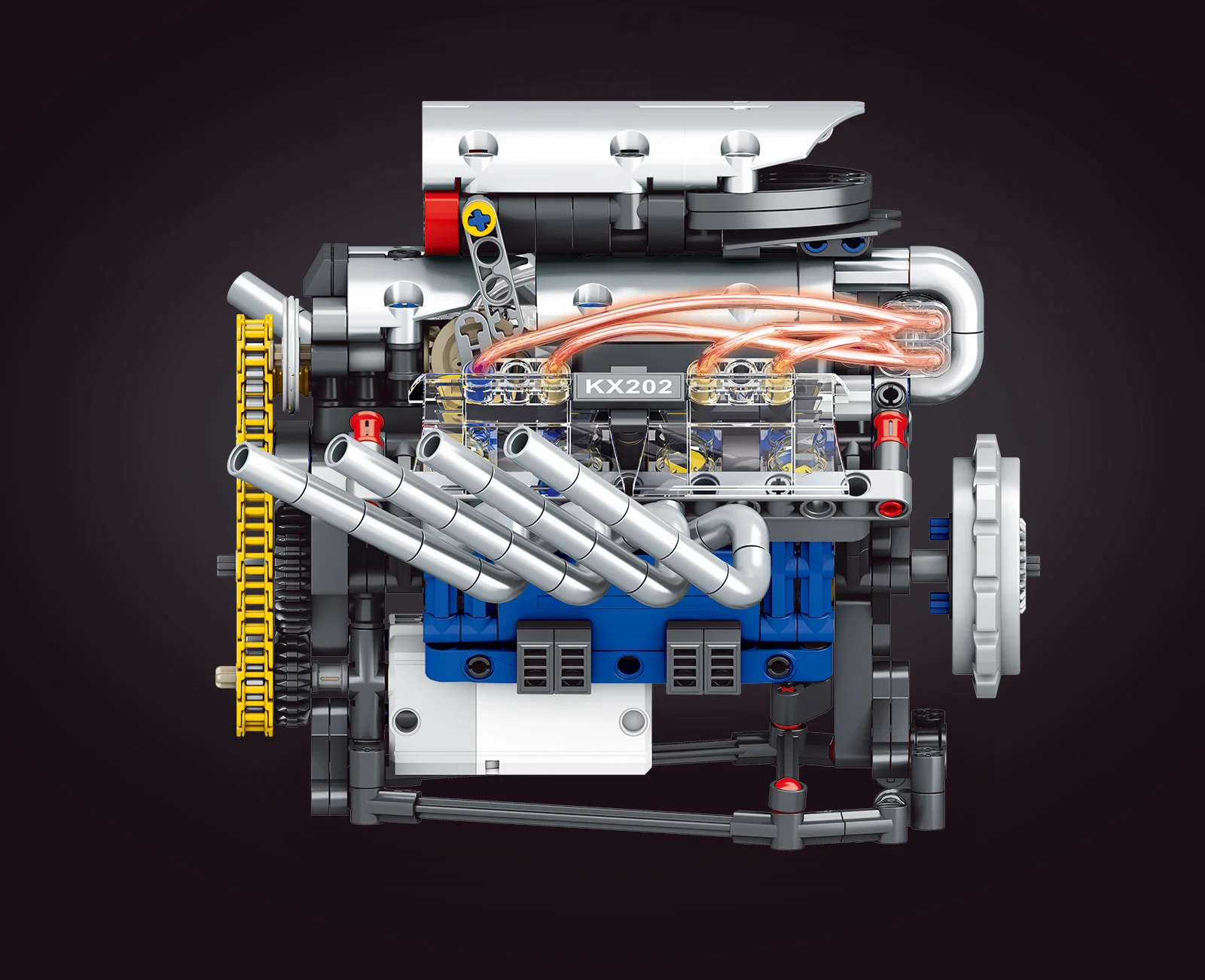 K96202 Racing car V8 engine 665PCS educational building block toy model assembly children and adult educational toys K96202 Racing car V8 engine 665PCS educational building block toy model assembly children and adult educational toys