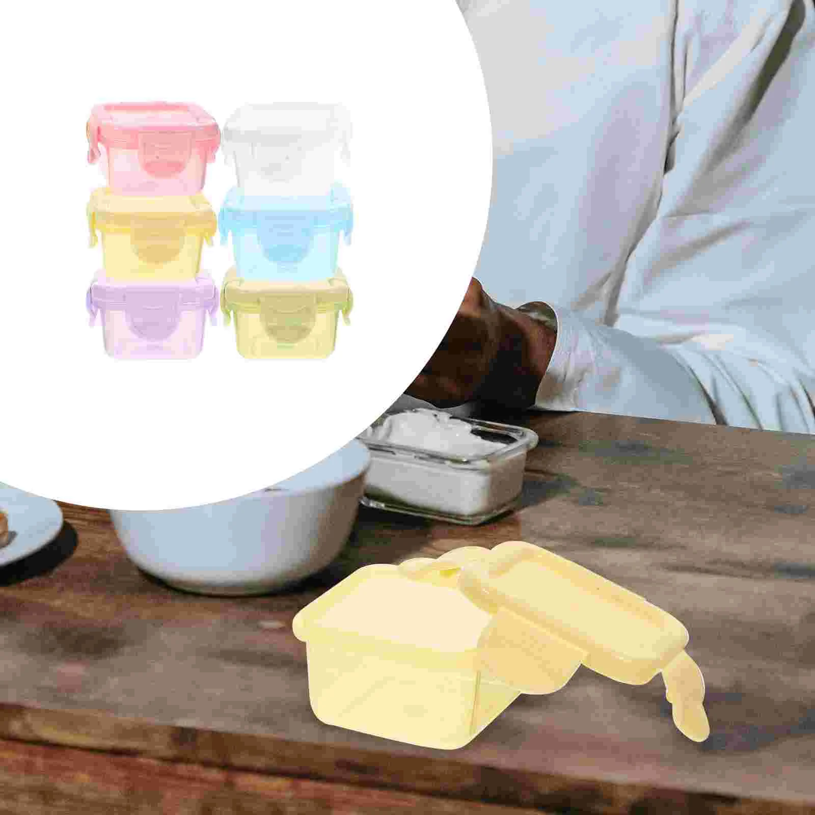 6 Pcs Sauce Takeaway Box Condiment Dish Plastic Food Containers Small Cups Seasoning with Cover
6 Pcs Sauce Takeaway Box Condiment Dish Plastic Food Containers Small Cups Seasoning with Cover