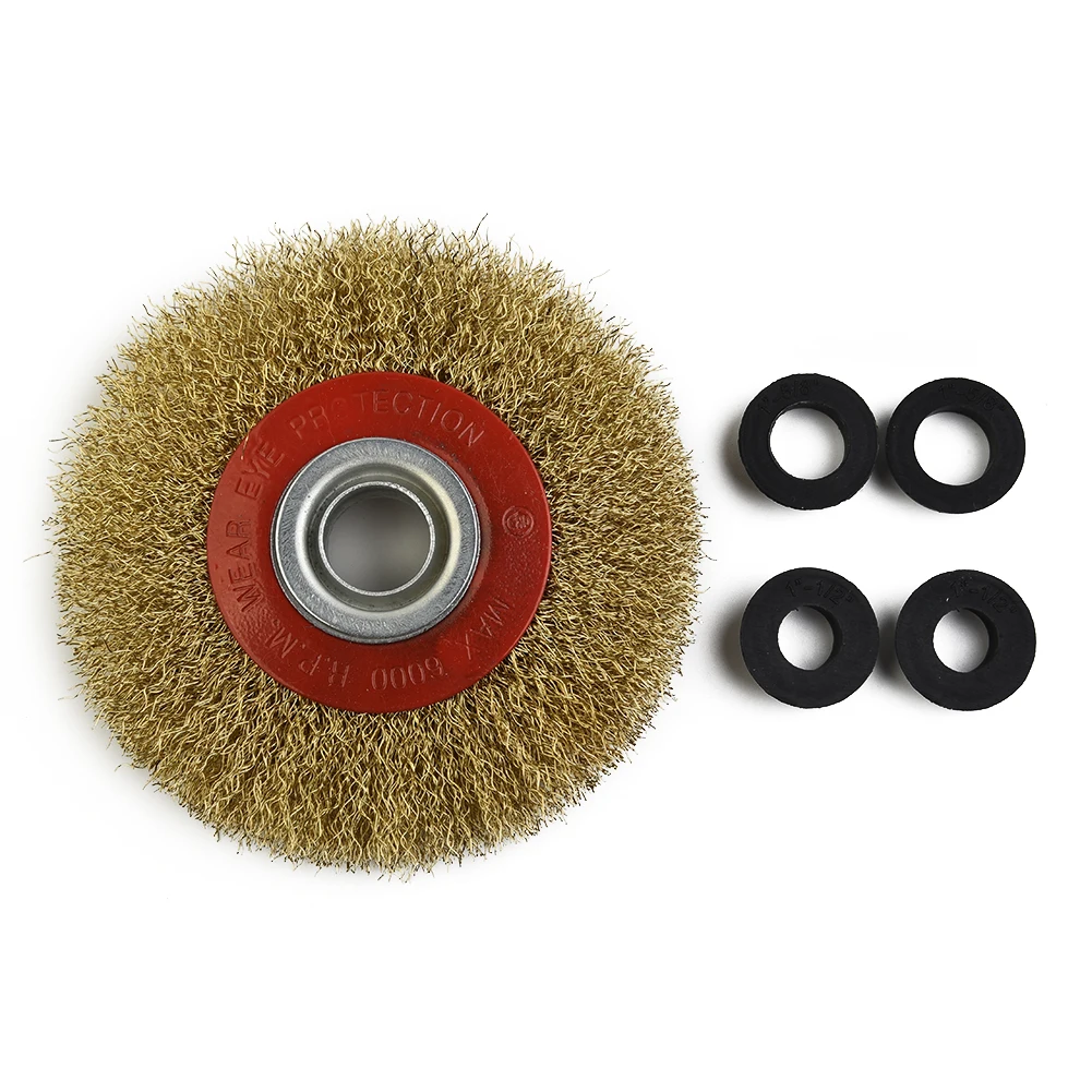 Brass Plated Wire Brush Carbon removal Edge mixing Polishing Steel Wheel Grinder Deburring Descaling Accessory
Brass Plated Wire Brush Carbon removal Edge mixing Polishing Steel Wheel Grinder Deburring Descaling Accessory