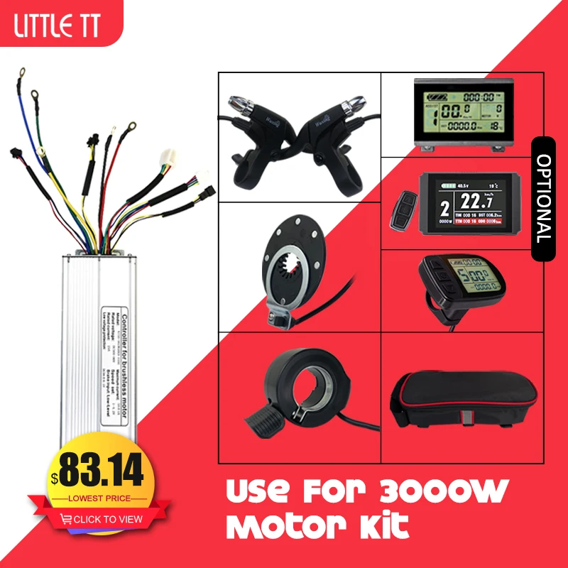 Electric Bike Controller 56-90V 3000W Ebike Brushless Controller with KT LCD display PAS E Bike Scooter for Ebike Conversion Kit
Electric Bike Controller 56-90V 3000W Ebike Brushless Controller with KT LCD display PAS E Bike Scooter for Ebike Conversion Kit