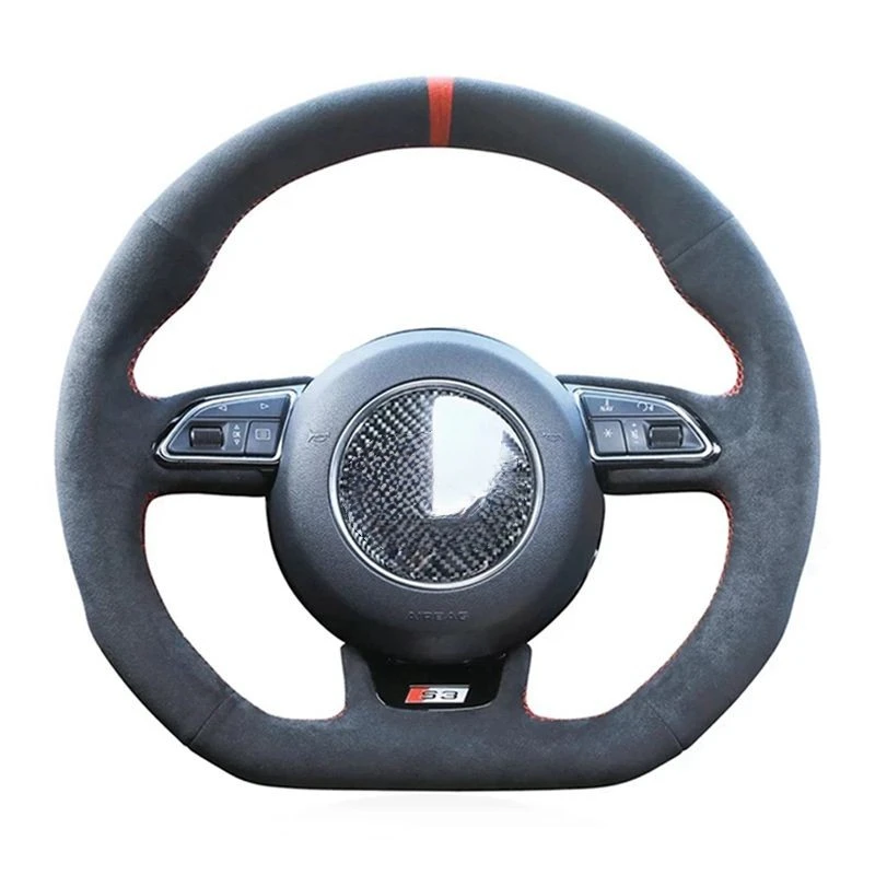 Hand-Stitched Black Suede Car Steering Wheel Covers For Audi S1 8X S3 8V Sportback S4 B8 Avant S6 C7 S5 8T S7 G8 RS Q3 8U SQ5 8R
Hand-Stitched Black Suede Car Steering Wheel Covers For Audi S1 8X S3 8V Sportback S4 B8 Avant S6 C7 S5 8T S7 G8 RS Q3 8U SQ5 8R