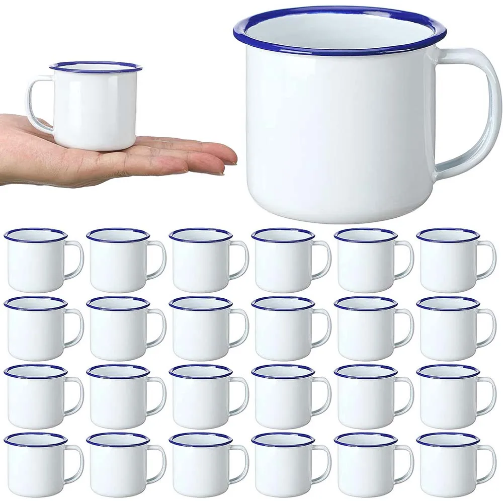 Mini Enamel Camping Coffee Mugs 4Oz Metal Small Classic Portable White Campfire Mugs Bulk Vintage Cups for Coffee Tea Milk
Mini Enamel Camping Coffee Mugs 4Oz Metal Small Classic Portable White Campfire Mugs Bulk Vintage Cups for Coffee Tea Milk