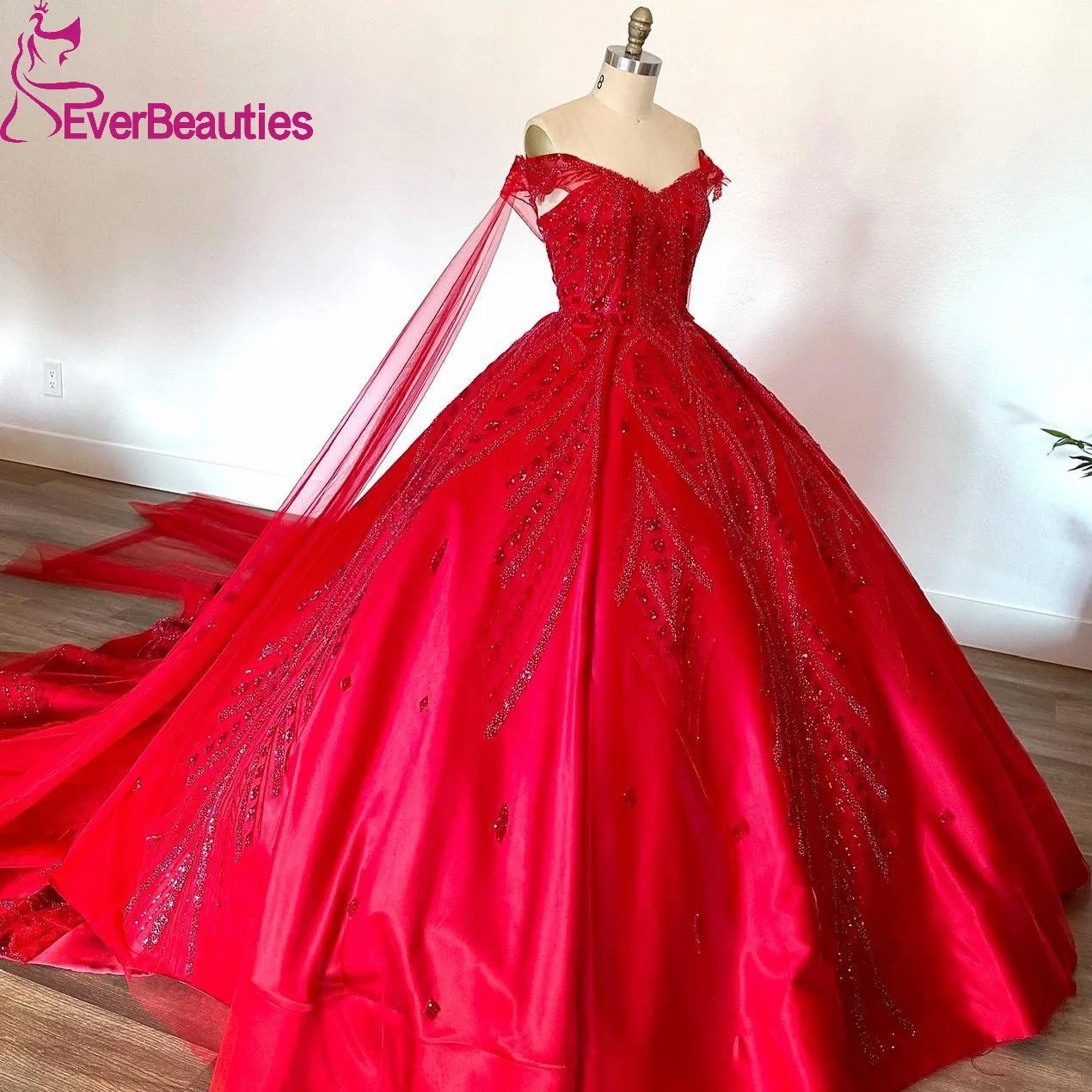 Vestidos De 15 Quinceañera Ball Gown Quinceanera Dresses for Juniors Wine Red Satin Beaded Sweet 16 Dress with Cape
Vestidos De 15 Quinceañera Ball Gown Quinceanera Dresses for Juniors Wine Red Satin Beaded Sweet 16 Dress with Cape
