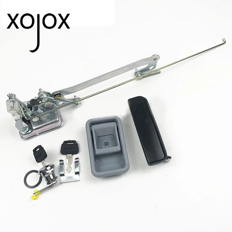 Замок для двери кабины XOJOX для KOBELCO SK SK200-210-230-250-260--6E-8 комплектующие дверного замка аксессуары для экскаватора высокого качества