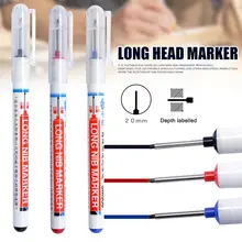Long Head Markers Bathroom Woodworking Decoration Multi-purpose Deep Hole Marker Pens
Long Head Markers Bathroom Woodworking Decoration Multi-purpose Deep Hole Marker Pens