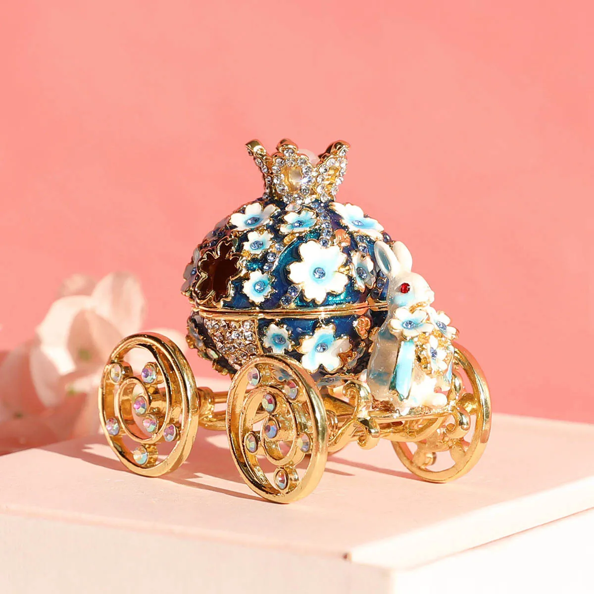 Mini Necklace Ring Case Package Box Rabbit Carriage Jewelry Organizer Storage Box Enamel Bling Ring Box for Women Girls Gift
Mini Necklace Ring Case Package Box Rabbit Carriage Jewelry Organizer Storage Box Enamel Bling Ring Box for Women Girls Gift