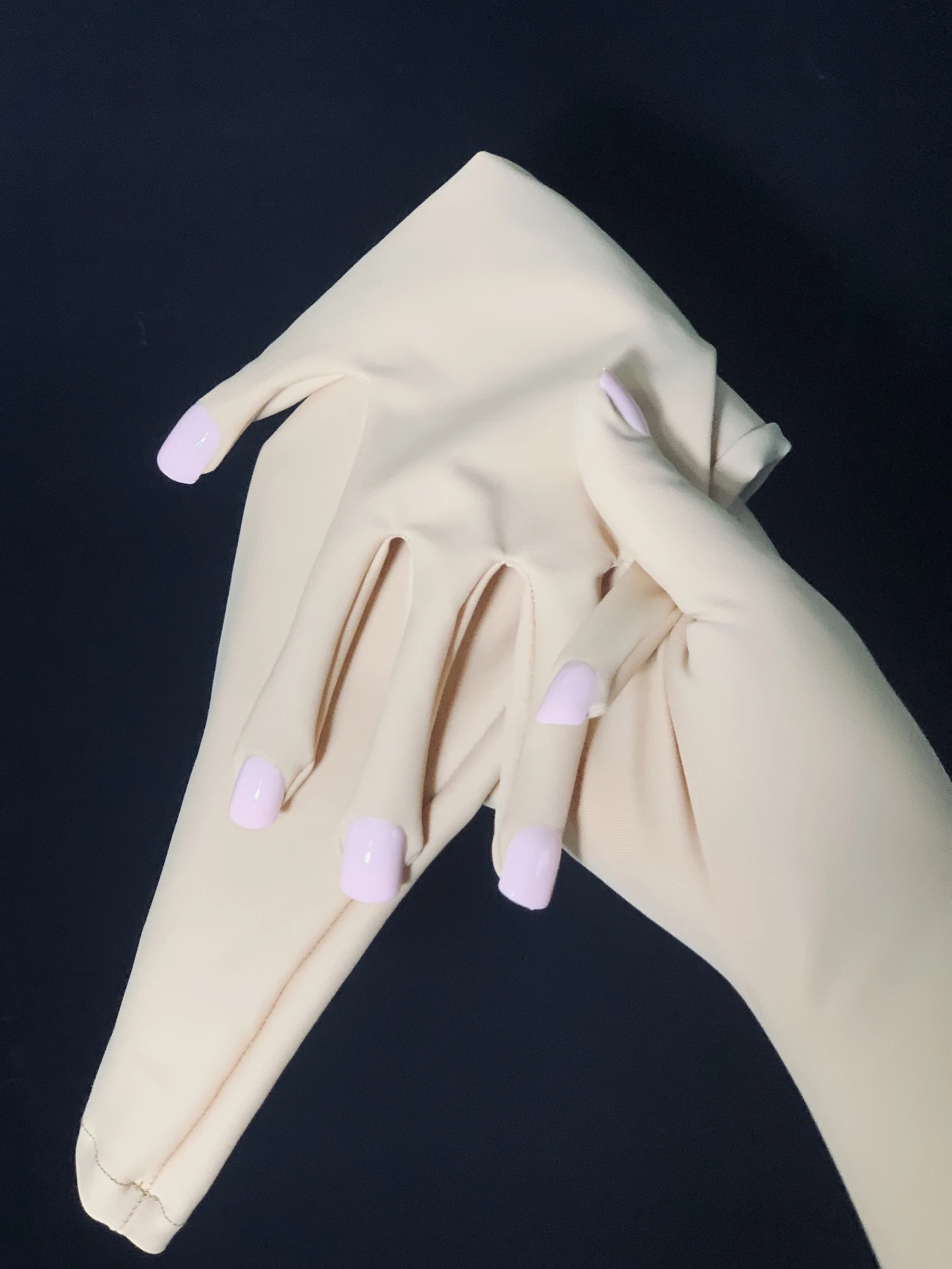 

Women's None Shiny Flesh Spandex Zentai Glove Fetish Crossdress Men's Cosplay Kigurumi Gloves With Nails Male to Female