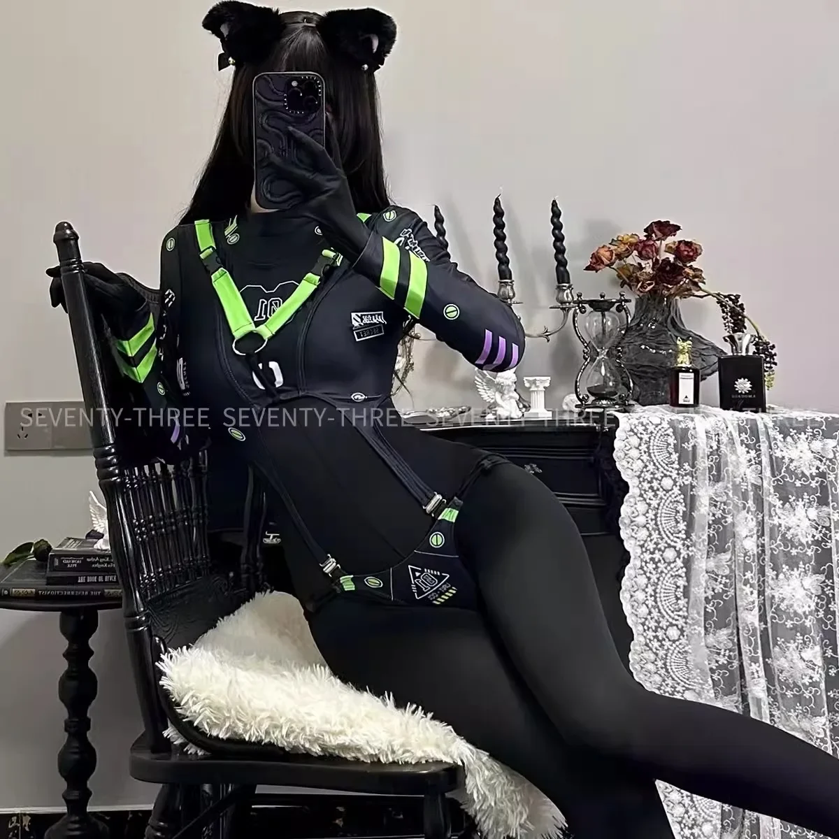 Оригинальный костюм Dark Cyber Copslay, сексуальное боди с механическим принтом для женщин, женское сексуальное нижнее белье в виде кролика, костюм, одежда для Хэллоуина
Оригинальный костюм Dark Cyber Copslay, сексуальное боди с механическим принтом для женщин, женское сексуальное нижнее белье в виде кролика, костюм, одежда для Хэллоуина
