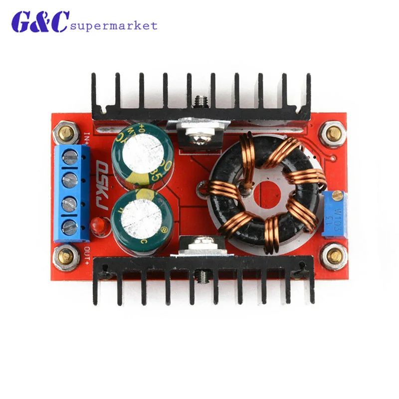 

150W DC-DC Boost Converter Step Up Power Supply Module 10-32V To 12-35V 10A Laptop Voltage Charge Board For Arduino