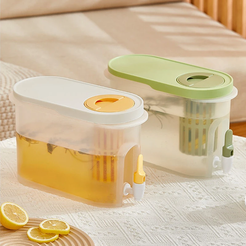 3.9L Cold Kettle Refrigerator with Faucet Iced Beverage Dispenser Lemonade Kitchen Tools Juice Fruit Bottle Drinkware Kettle Pot
3.9L Cold Kettle Refrigerator with Faucet Iced Beverage Dispenser Lemonade Kitchen Tools Juice Fruit Bottle Drinkware Kettle Pot