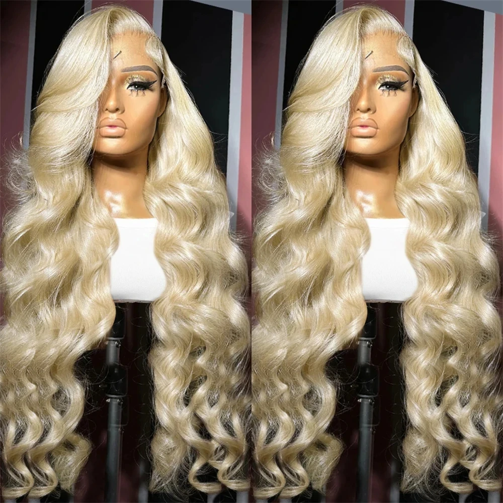 

30 34 Inch 13x4 Lace Front Human Hair Wig 613 Blonde 13x6 Lace Frontal Remy Hair Brazilian Body Wave Pre Plucked Glueless Wig