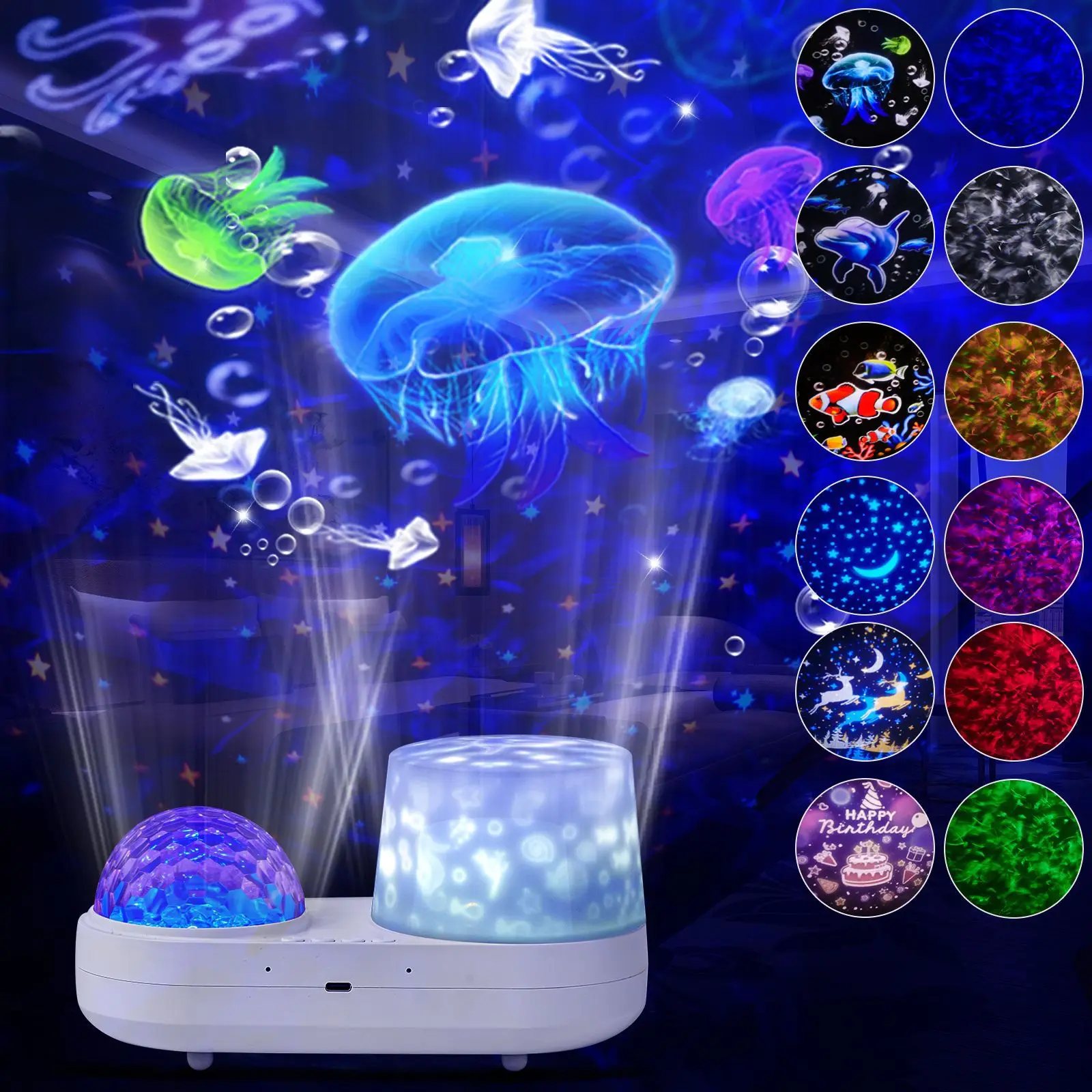 

Shineknot HD Projection Light Starry Sky Galaxy Projection Light Creative Gift Children's Bedroom Atmosphere Light zm0102