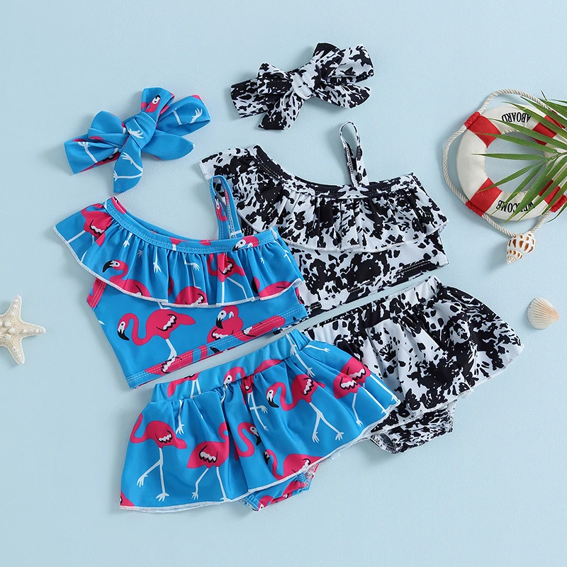 Baby Girls Two Piece Swimsuit One Shoulder Ruffle Swim Top Bottom Bikini Set Infant Bathing Suit Girl Swimming Clothes
Baby Girls Two Piece Swimsuit One Shoulder Ruffle Swim Top Bottom Bikini Set Infant Bathing Suit Girl Swimming Clothes