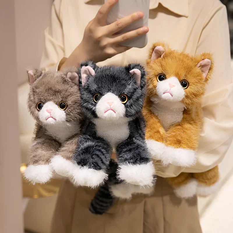 Realistic Cat Plush Toy Lifelike Soft Stuffed Kitten with Fur , Cute Gift for Pet Lovers, Home Decor, Valentine Birthday Realistic Cat Plush Toy Lifelike Soft Stuffed Kitten with Fur , Cute Gift for Pet Lovers, Home Decor, Valentine Birthday