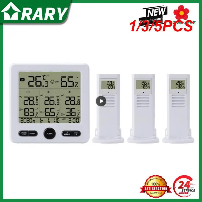 

1/3/5PCS Wireless Weather Station Thermometer TS-6210 Digital Temperature Sensor Hygrometer WithRemote Sensors Battery Powered