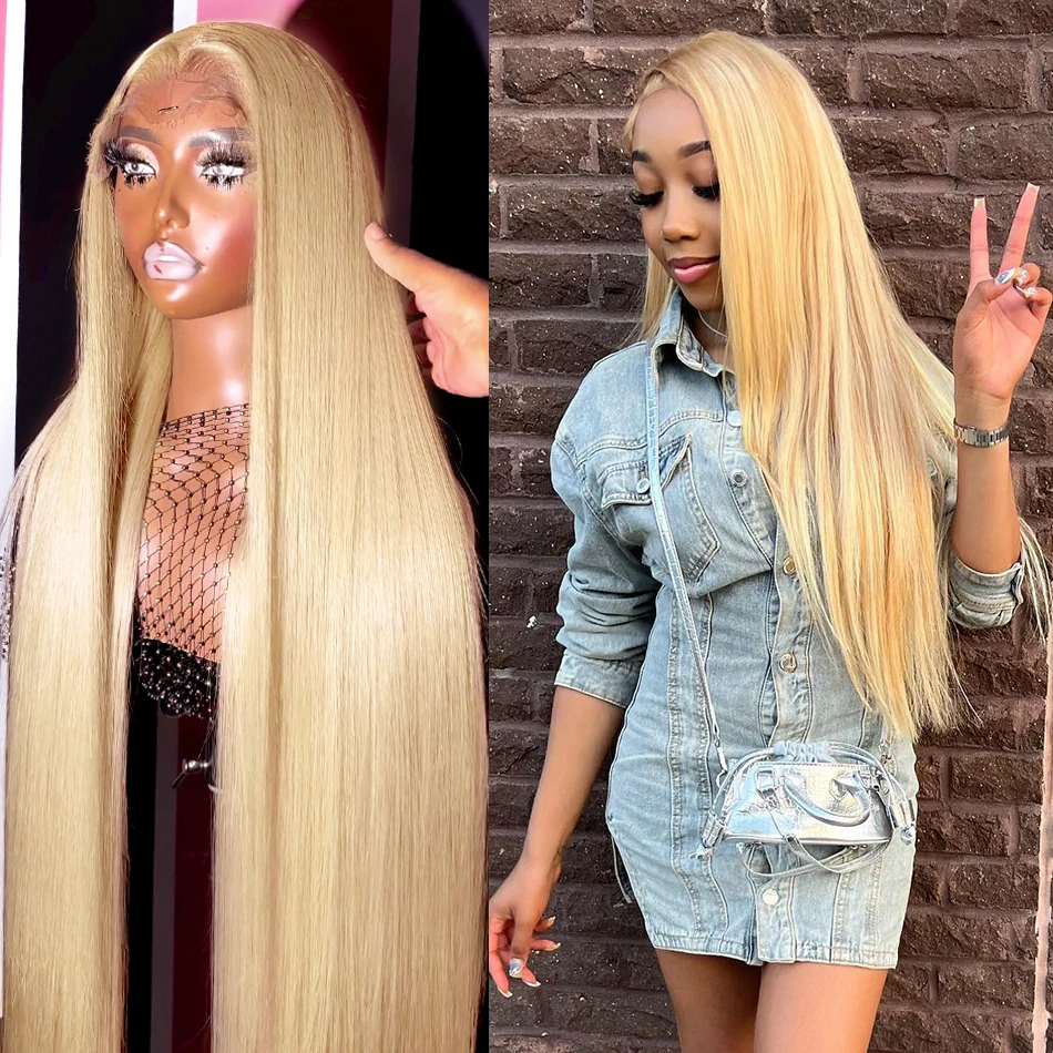 

MEODI 30 Inch Blonde Lace Frontal Wigs 13x4 13x6 Hd Transparent Lace Front Human Hair Wig 613 Pre Plucked Bone Straight Lace Wig