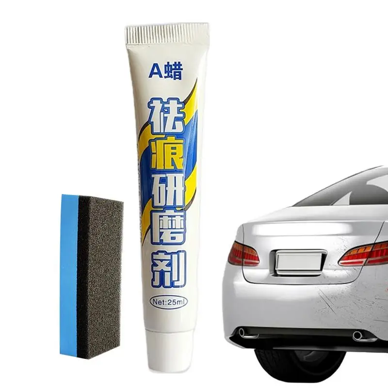 

New Car Scratch Wax 0.84oz Scratch Remover For Vehicles With Cleaning Sponge Auto Paint Restorer Car Polish Scratch Remover