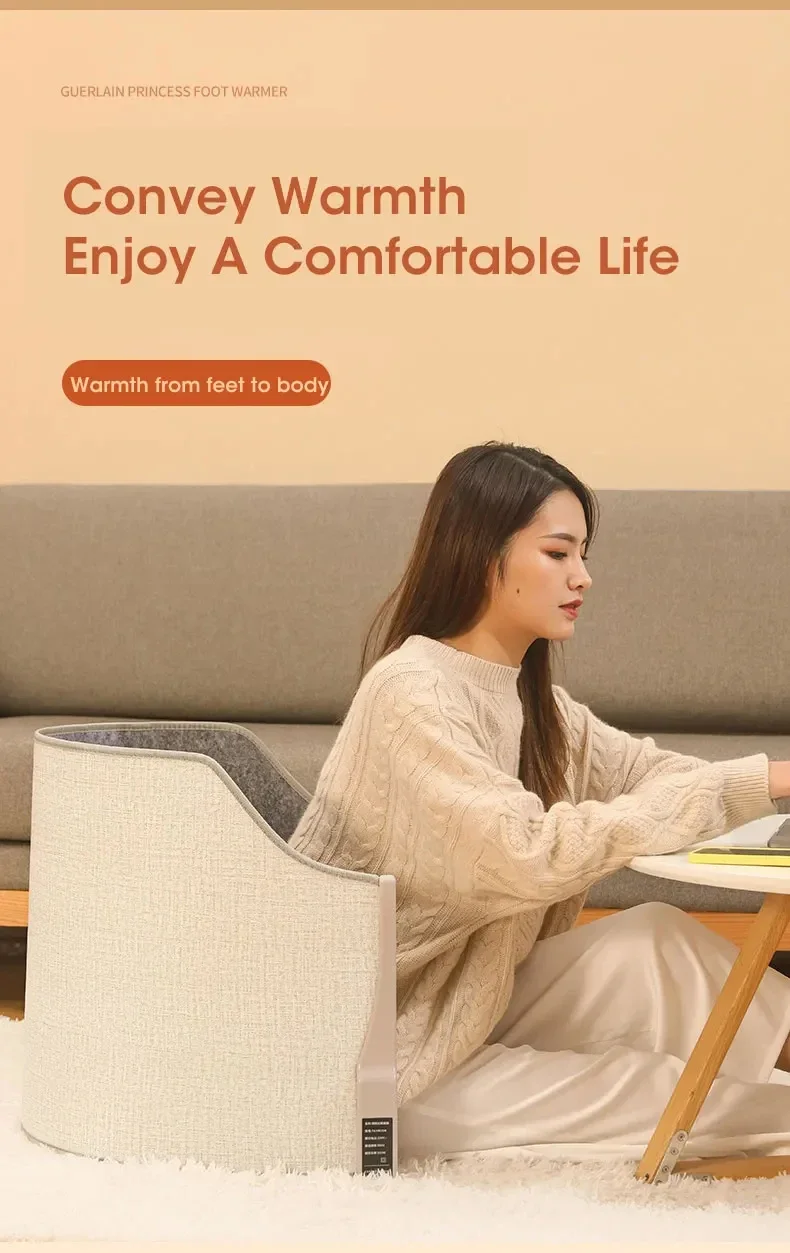 Generic 360° Personal Electric Space Wrap Foldable Electric Foot Warmer