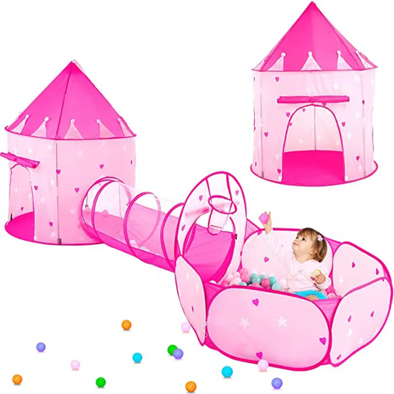 3 In 1 Childen Pink Tunnel Spaceship Tent Play House Toy Foldable Baby Crawling Portable Ocean Pool Little House Pretend Toy
3 In 1 Childen Pink Tunnel Spaceship Tent Play House Toy Foldable Baby Crawling Portable Ocean Pool Little House Pretend Toy