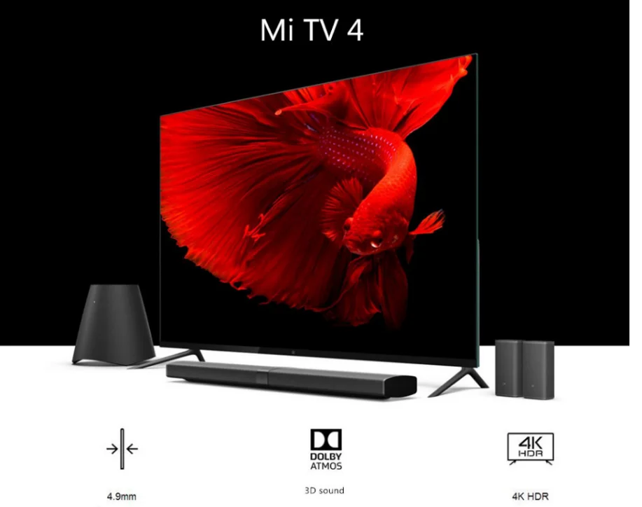 Original Xiaomi TV 4 55" Inches Smart TV Real 4K HDR Ultra Thin Television Original Xiaomi TV 4 55" Inches Smart TV Real 4K HDR Ultra Thin Television