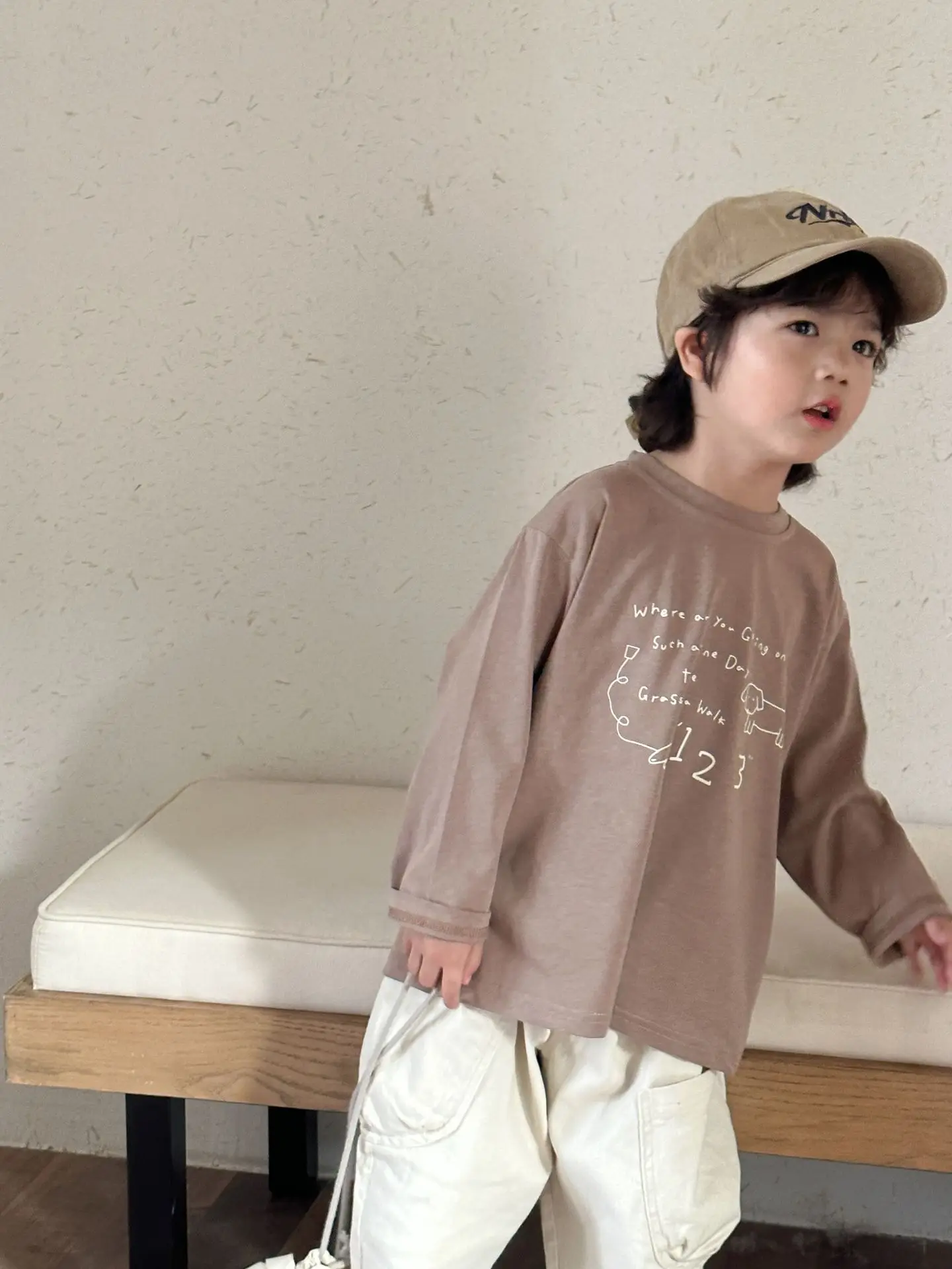 2025 Spring New Children Long Sleeve T Shirts Letter Print Girls Cotton Casual Tees Boys Versatile Bottoming Shirts Kids Clothes 28 Sbe85a1c3b63644449f687c7b11b069c8R