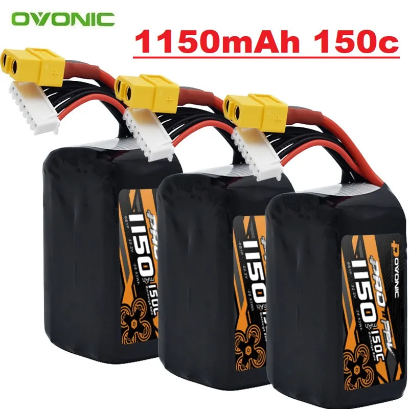Original 1150mAh 150C 22.2V Lipo Battery For RC FPV Airplane Quadcopter Helicopter Drone Parts With XT60 Plug 22.2V Battery
Original 1150mAh 150C 22.2V Lipo Battery For RC FPV Airplane Quadcopter Helicopter Drone Parts With XT60 Plug 22.2V Battery